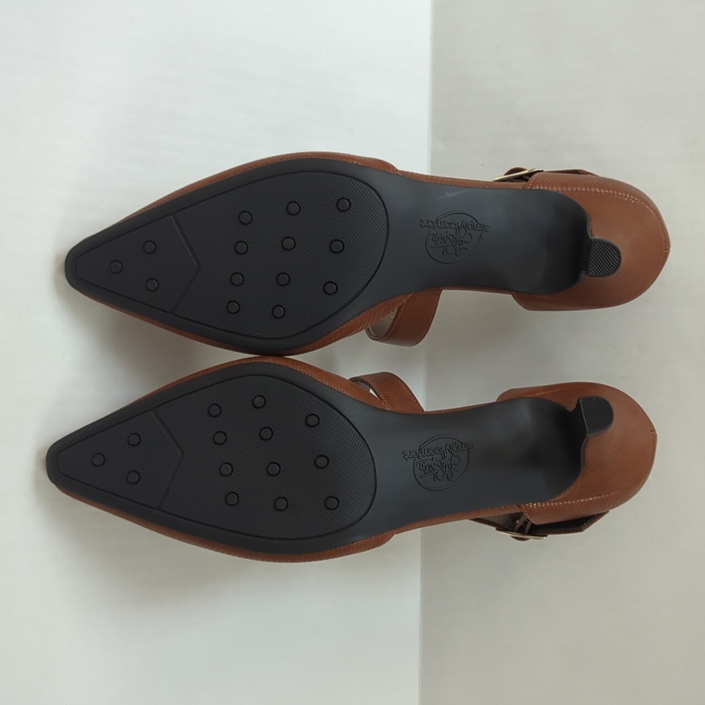 Life Stride Kamala Simply Comfort Faux Leather Pumps 9.5M Brown - Picture 16 of 16